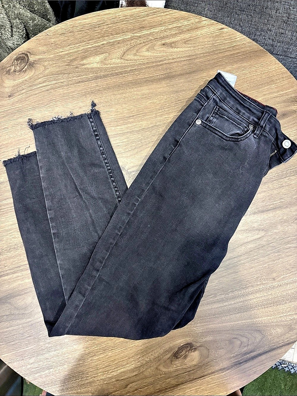 RVCA Tammy Pants Skinny Jeans Waist 27 Black